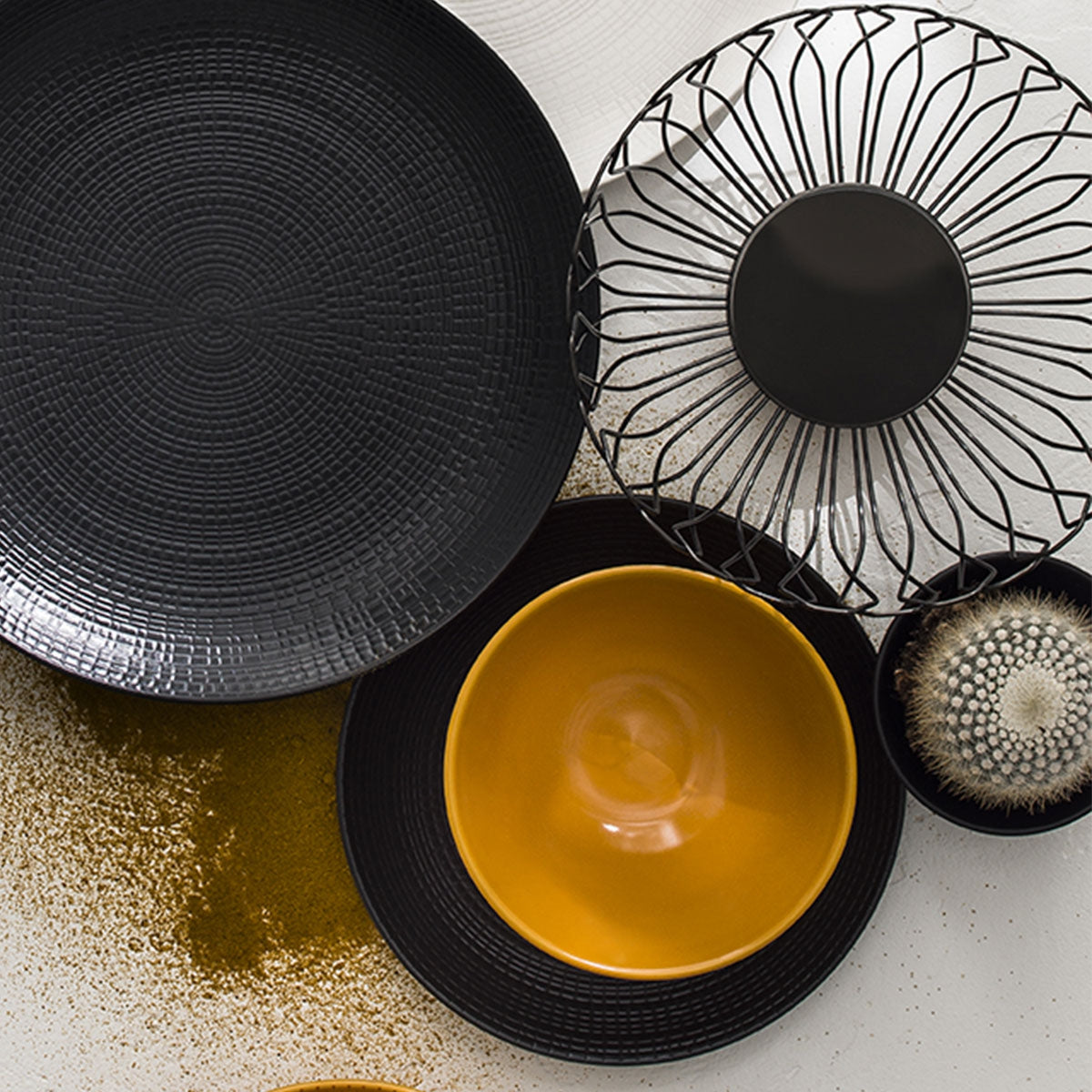 Image du produit: MODULO NATURE PIERRE DE LAVE Grande assiette creuse 21 cm