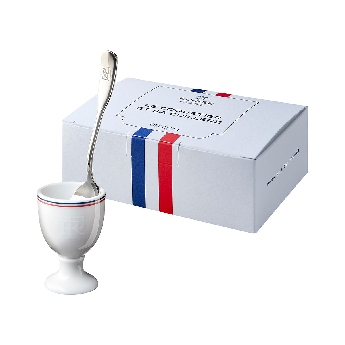 Image du produit: DEGRENNE ELYSEE Coffret coquetier et sa cuillère République française