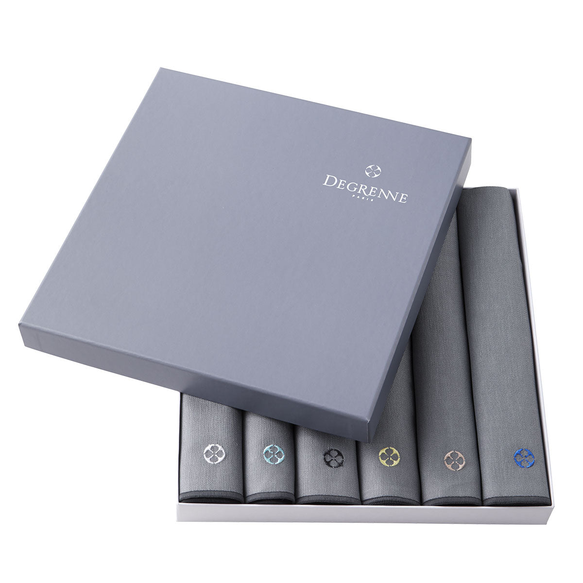 Image du produit: NUANCES COTON & LIN GRIS Coffret 6 serviettes 50 x 40 cm