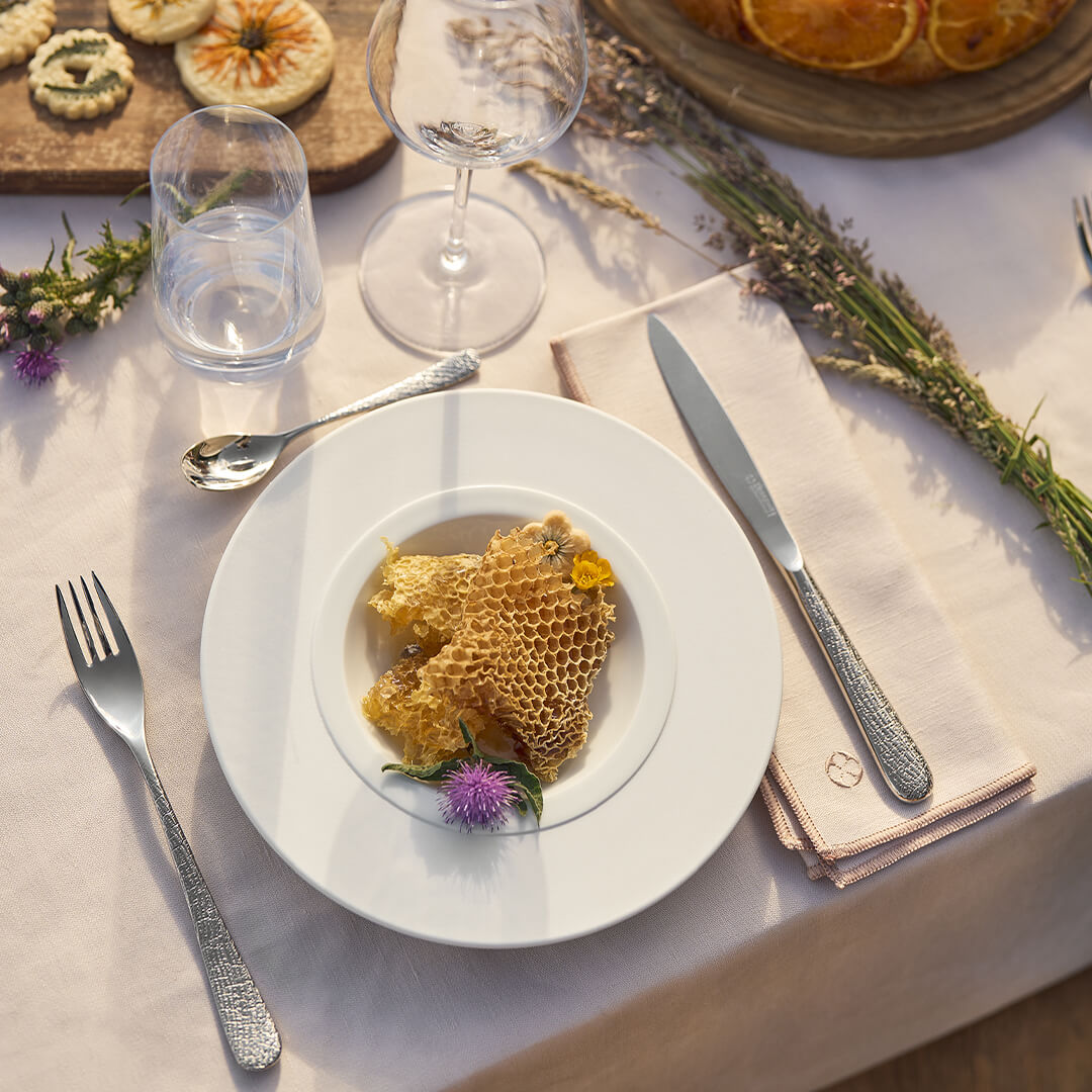 Image du produit: NUANCES COTON & LIN NUDE Nappe carrée 180 x 180 cm