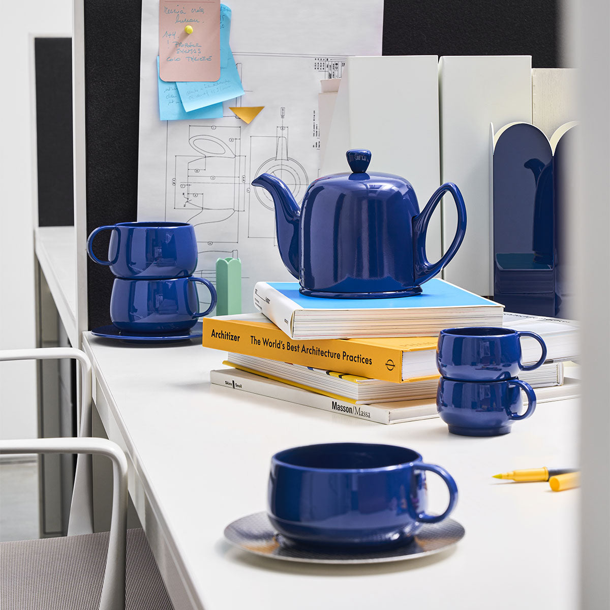 CAFETERIE EMPILEO BLEU GOURMET Tasse à café/expresso 10 cl