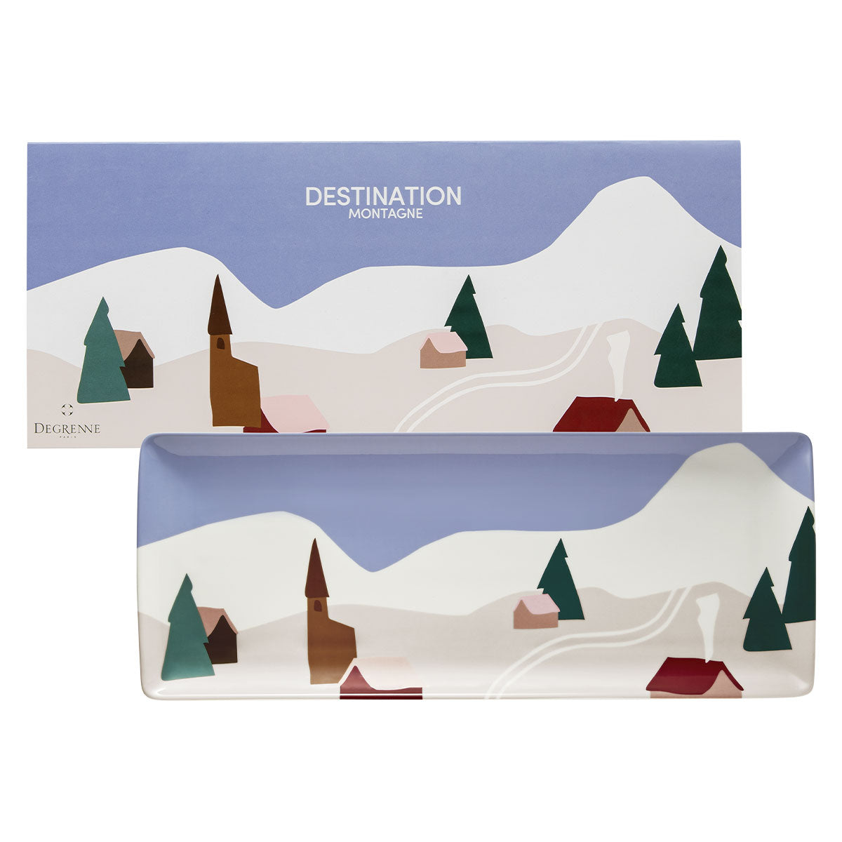 Image du produit: DESTINATION MONTAGNE Plat à cake 40 x 16 cm