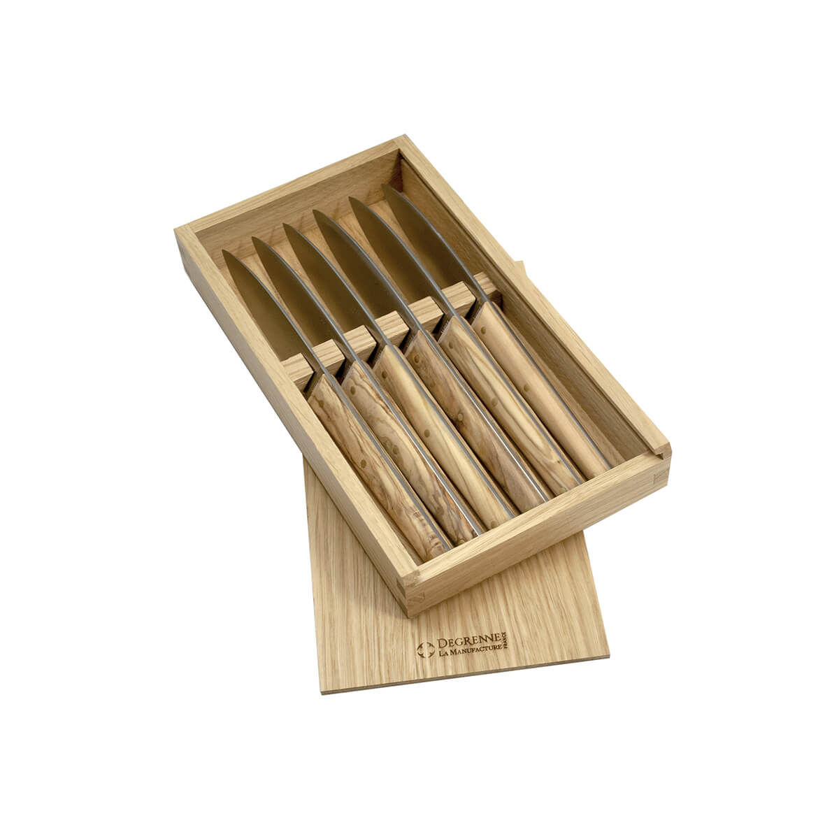 Image du produit: MIRAGE LES ESSENCES Coffret 6 couteaux à steak manche olivier