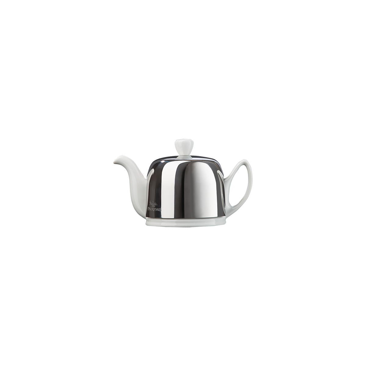 Théière 2 tasses cloche miroir