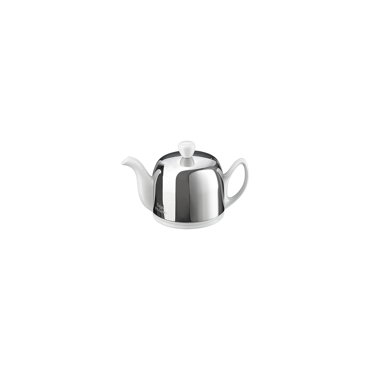 Théière 2 tasses cloche miroir