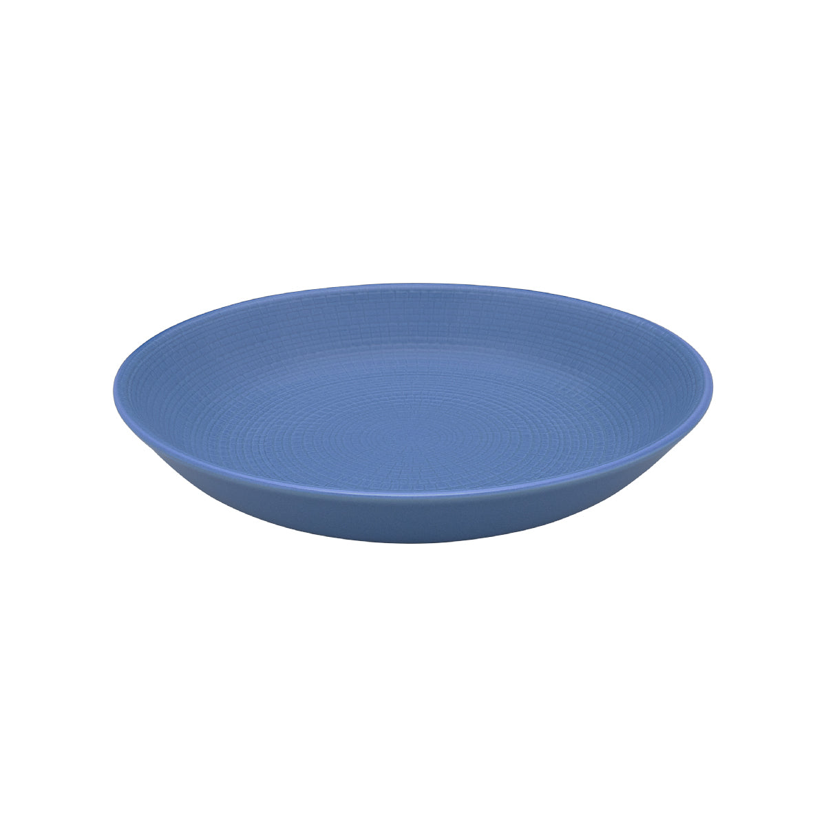 MODULO NATURE BLEU GALET assiette creuse caLotte ronde 21 cm