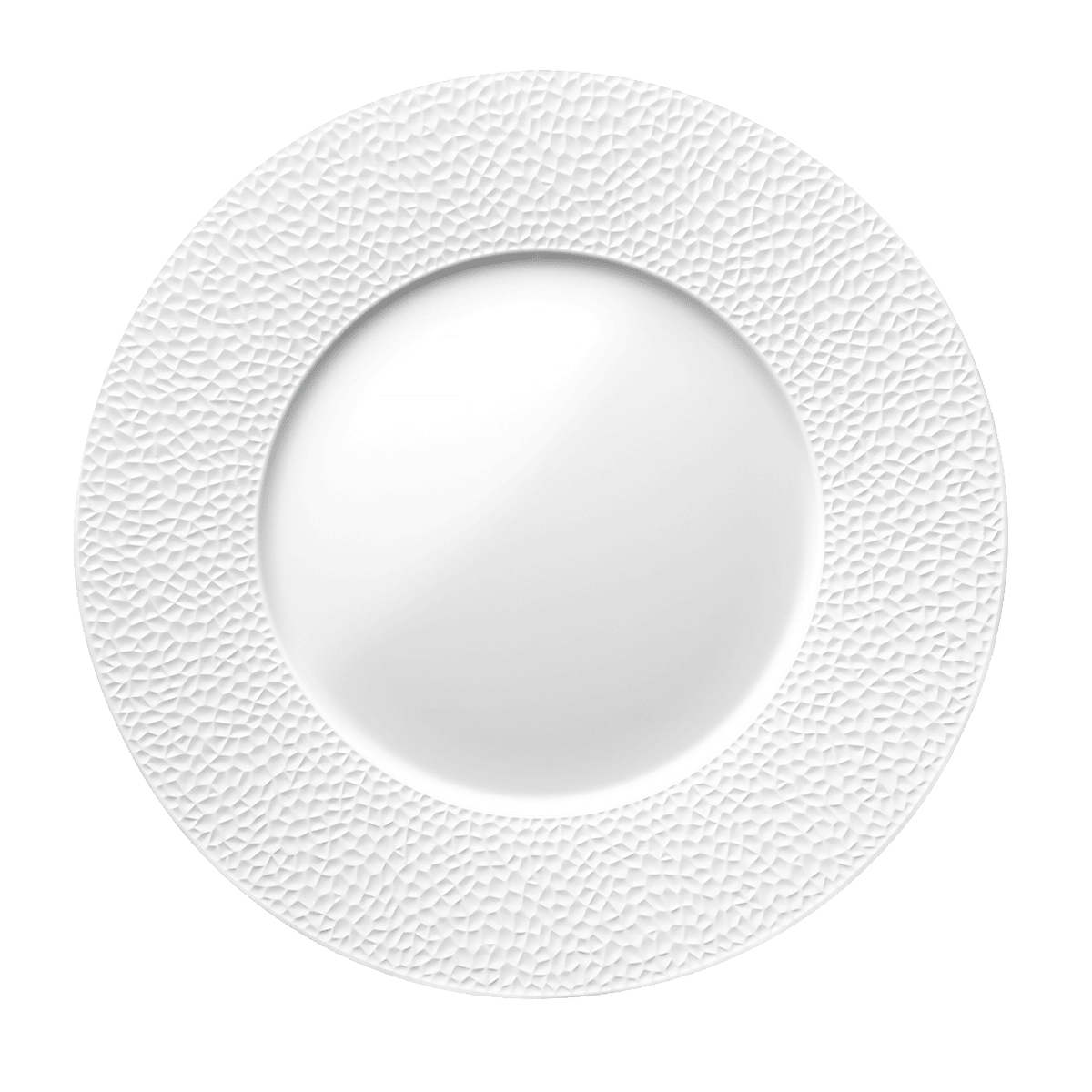 COLLECTION L FRAGMENT BLANC Assiette plate ronde 27,9 cm