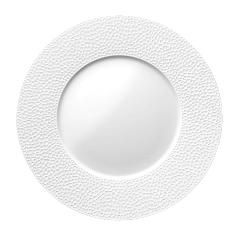 COLLECTION L FRAGMENT BLANC Assiette plate ronde 27,9 cm