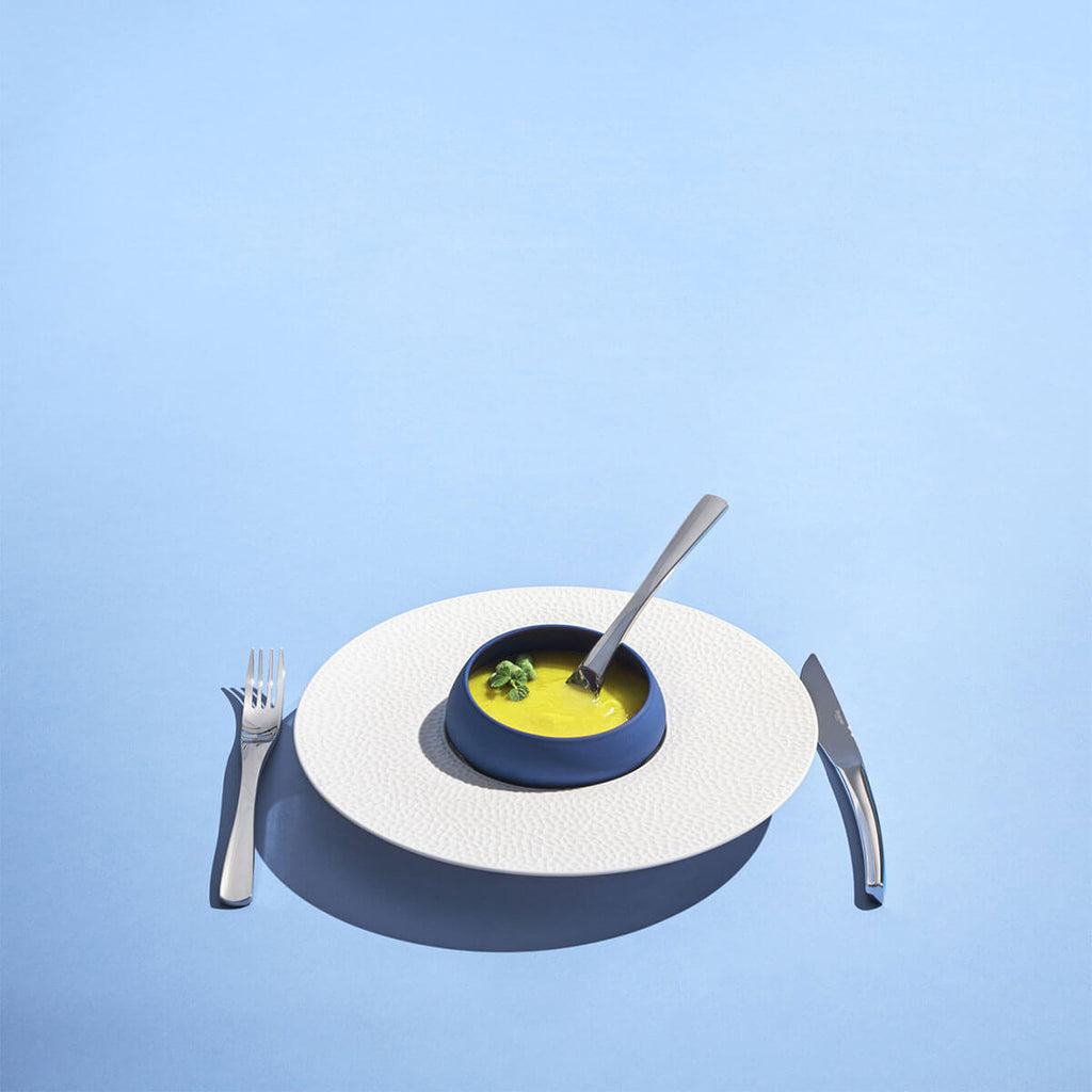 XY MIROIR Couteau de table monobloc lame scie