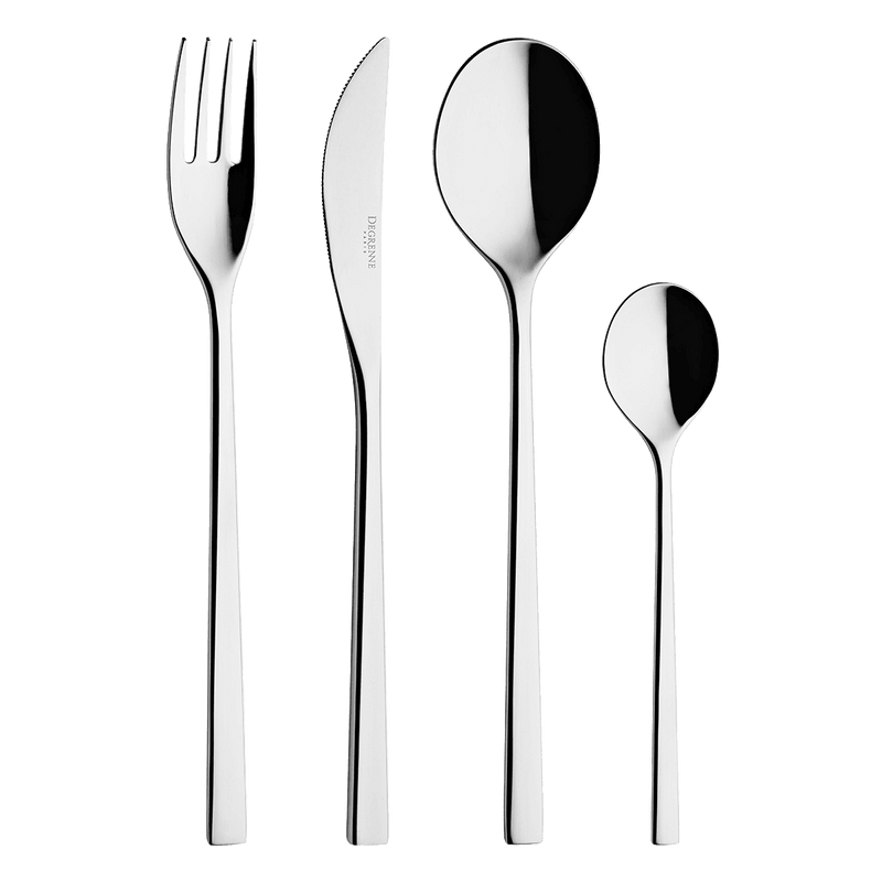 FUSE MIROIR Colis écrin 50 couverts monobloc lame scie