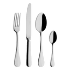BLOIS MIRROR FINISH Cutlery set for 24 place settings solid handle serrated