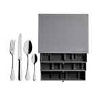 BLOIS MIROIR Colis écrin 124 couverts monobloc lame scie