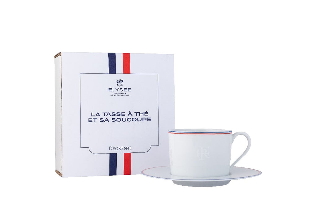 Coffret tasse et soucoupe à thé République Française