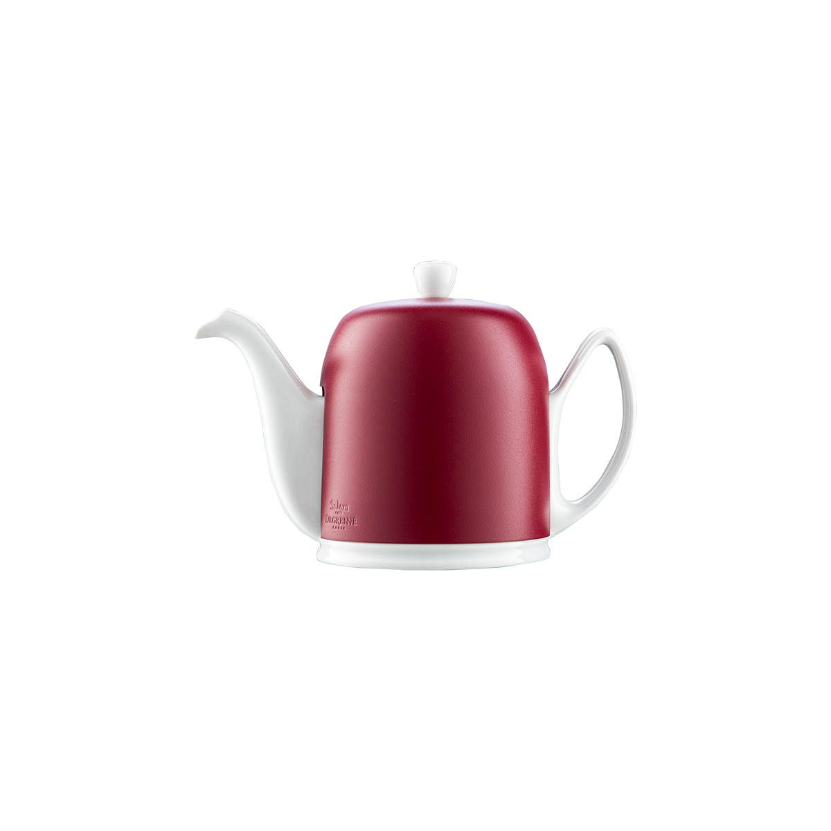 Théière 6 tasses cloche bordeaux
