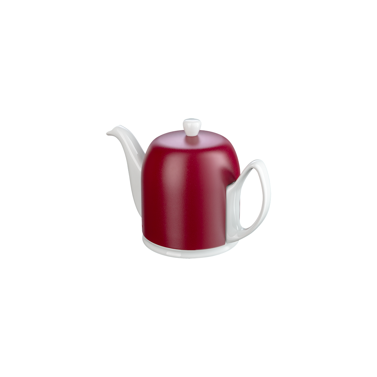 Théière 6 tasses cloche bordeaux