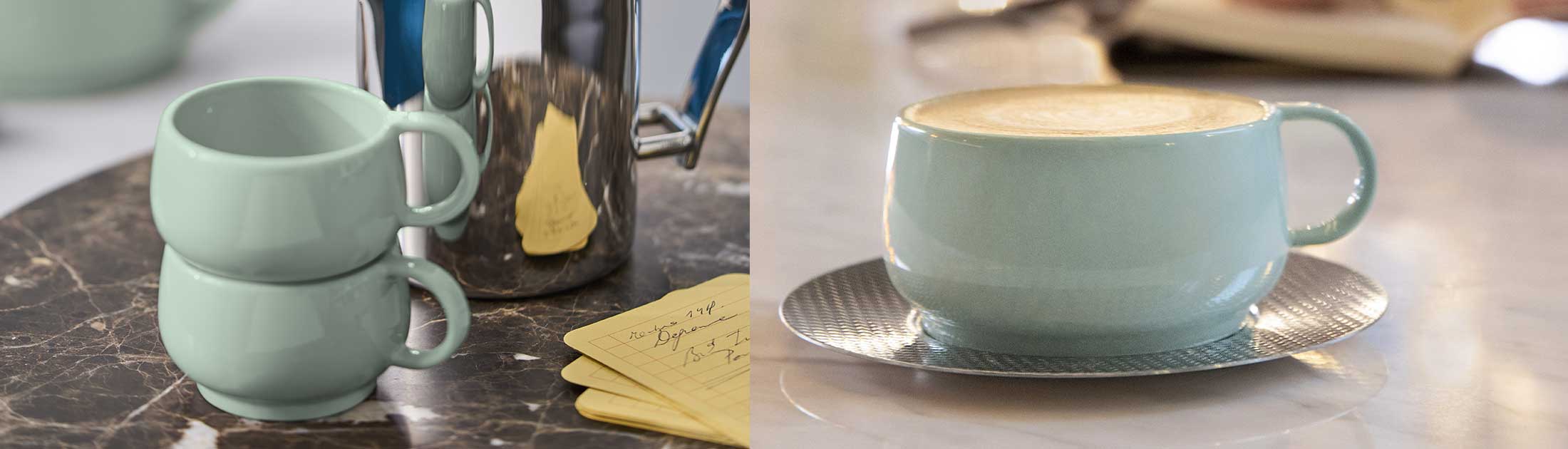 CAFETERIE EMPILEO VERT AMANDE Soucoupe 15 cm