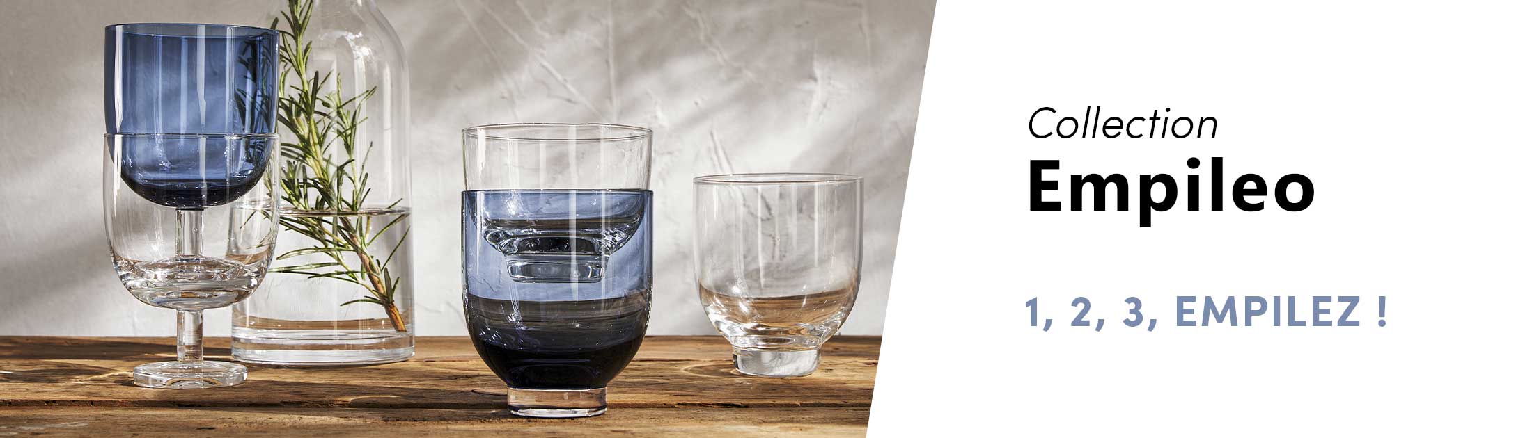 EMPILEO TRANSPARENT Verre à vin 26 cl