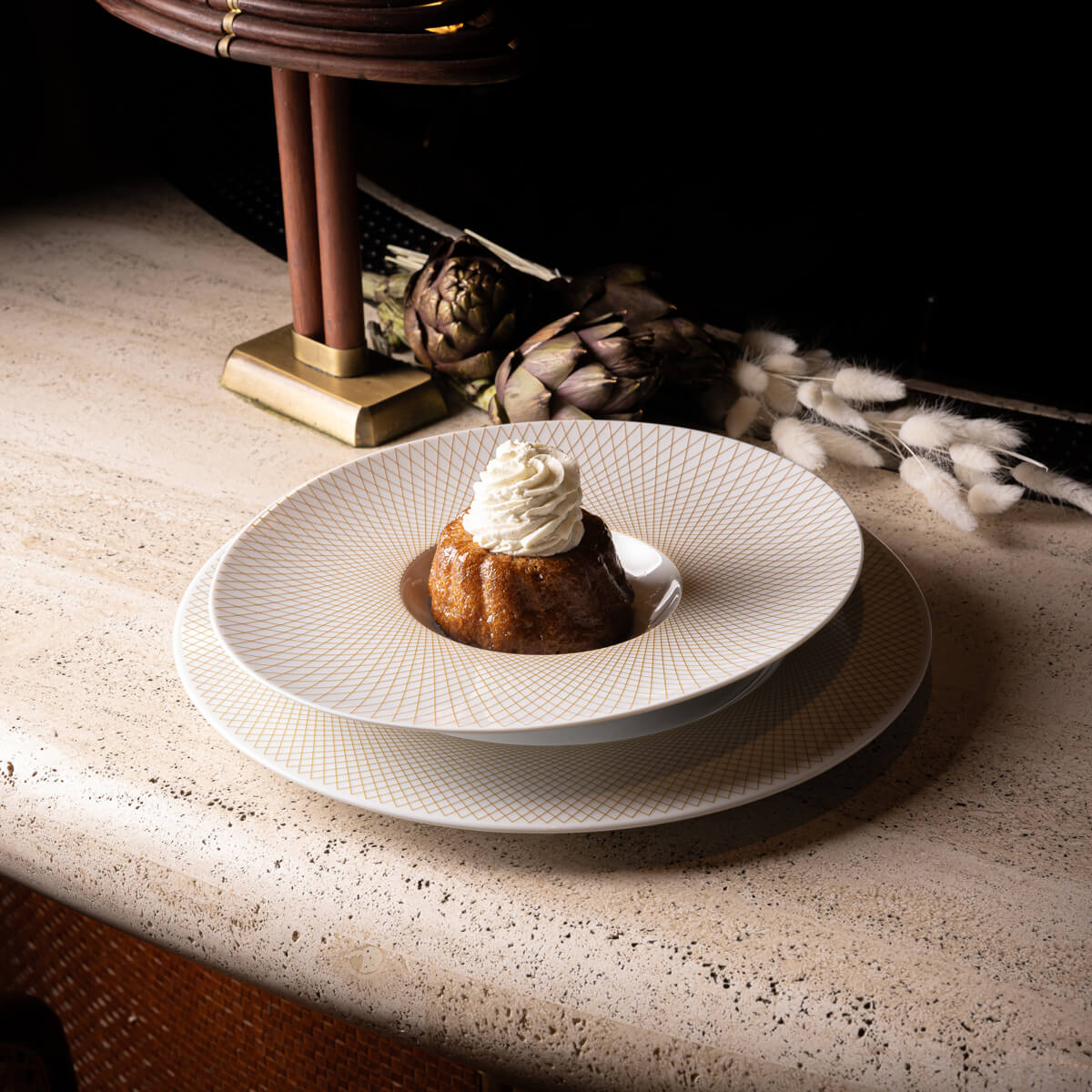 GRAPHIQUE CLASSIQUE DORE Assiette à dessert 22,5cm