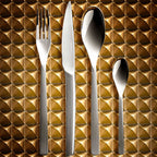 GUEST STAR MIRROR FINISH Cutlery set for 24 place settings solid handle serrated