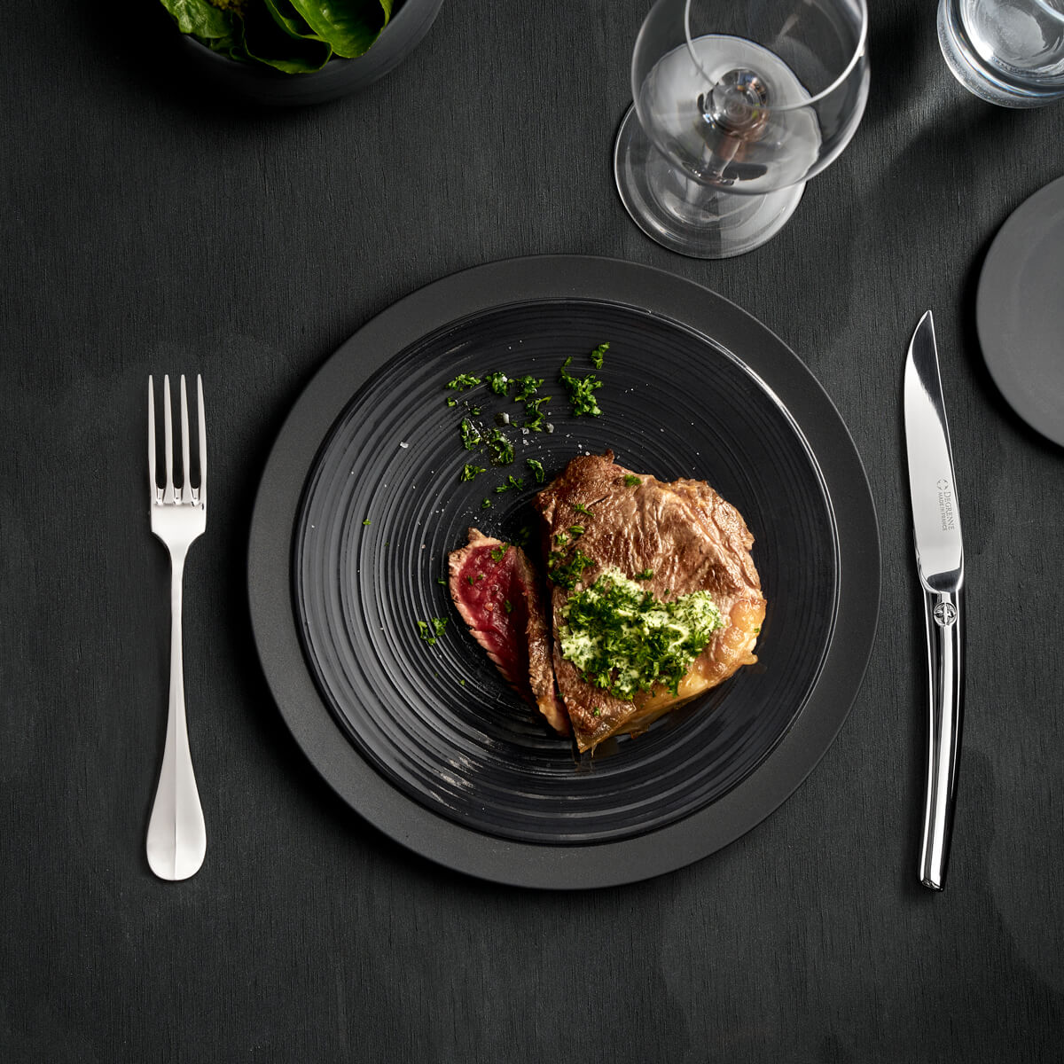 LE PHIL Coffret 6 couteaux à steak lame unie