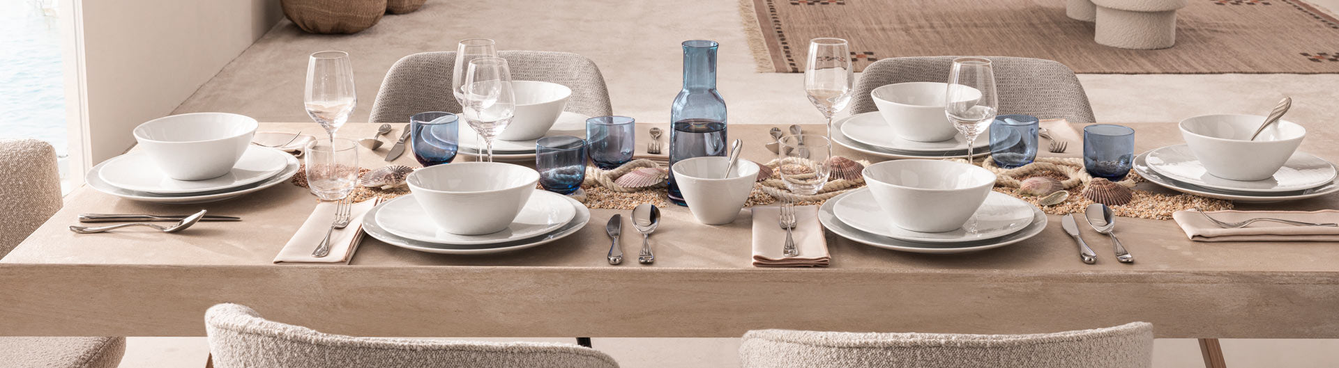 RIVAGE BLANC Assiette de présentation 32cm