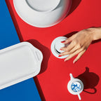 COLLECTION L BLANC Plat à cake 35 x 15 cm