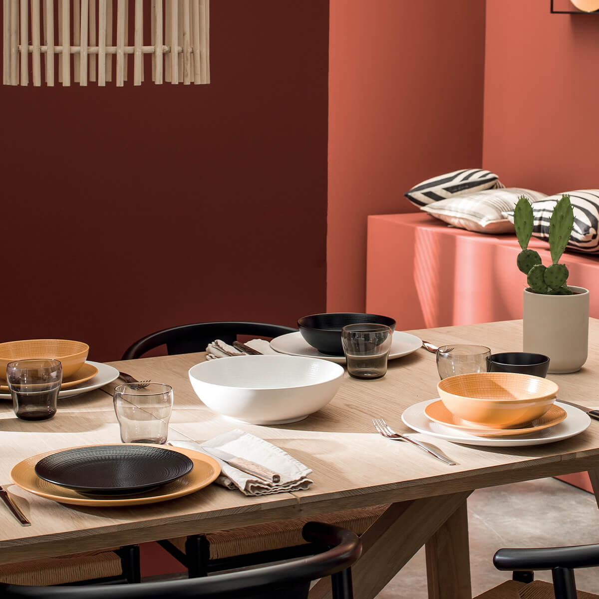 MODULO NATURE PIERRE DE LAVE Petite assiette creuse 17,7 cm