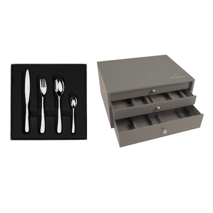 guy degrenne AQUATIC ARGENTE CLASSE I Colis écrin 124 couverts