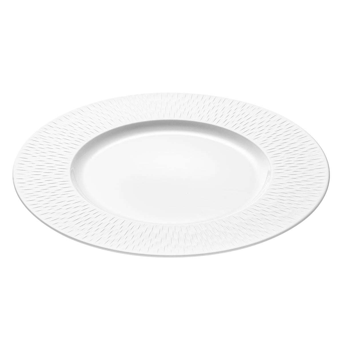 BOREAL SATIN WHITE Presentation plate 33 cm