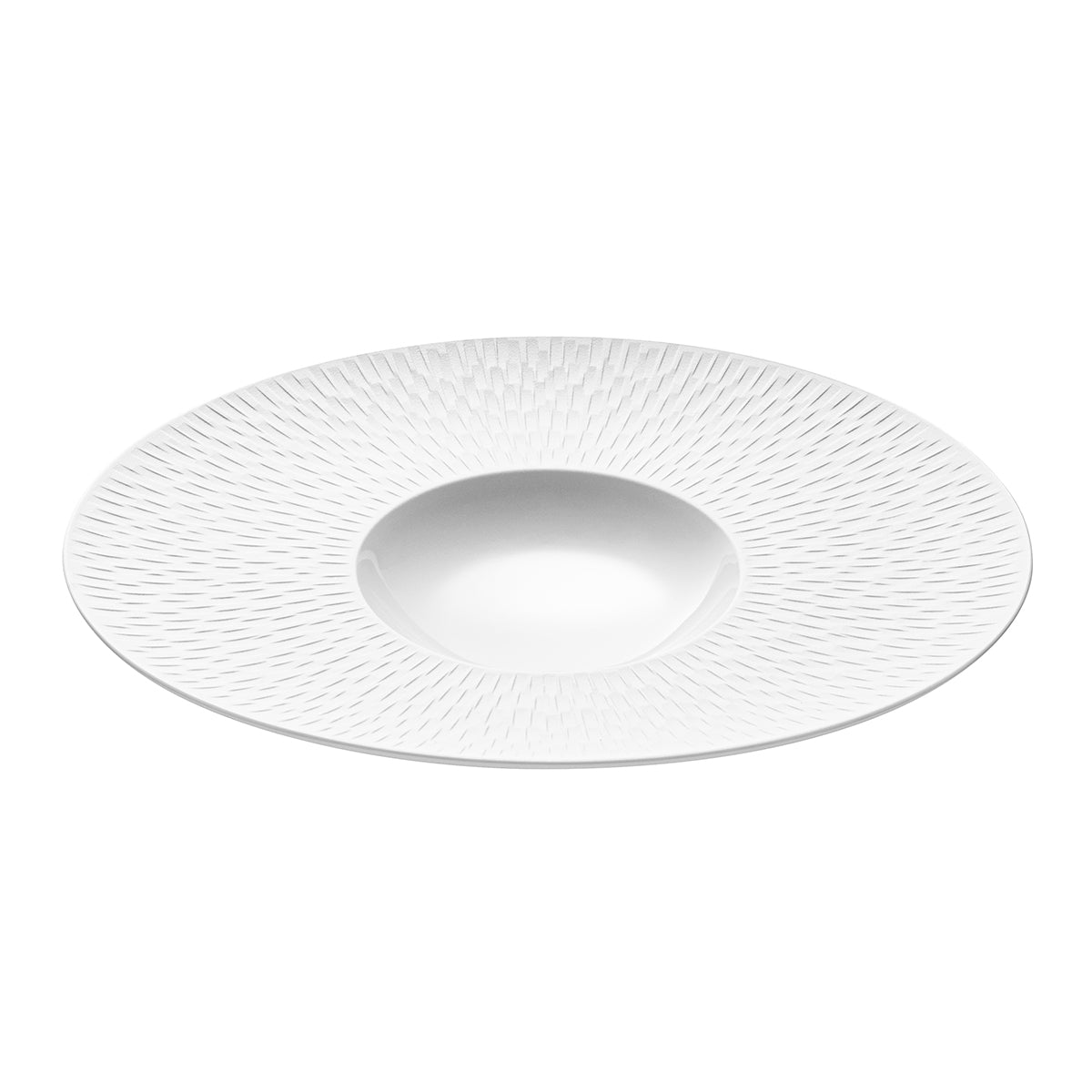 Image du produit: BOREAL SATIN BLANC Assiette gourmet ovale petit bassin 30 x 26 cm