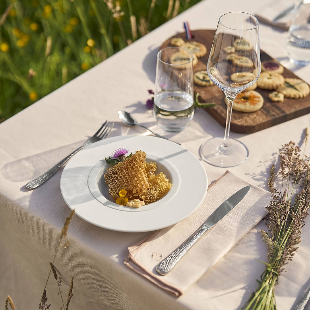 Image du produit: NUANCES COTON & LIN NUDE Lot de 4 serviettes 50 x 40 cm