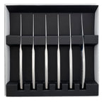 ASTREE CISELE MIROIR Coffret 6 couteaux à steak monobloc lame scie