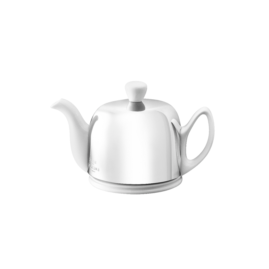 Théière 2 tasses cloche miroir