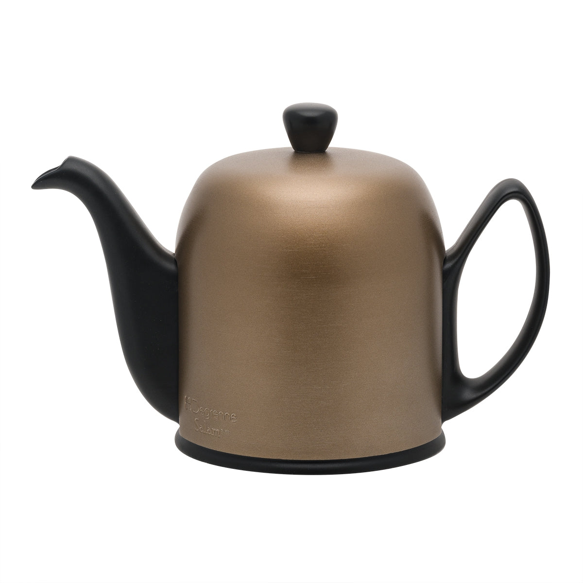 guy degrenne SALAM MINERALE Théière 6 tasses cloche bronze