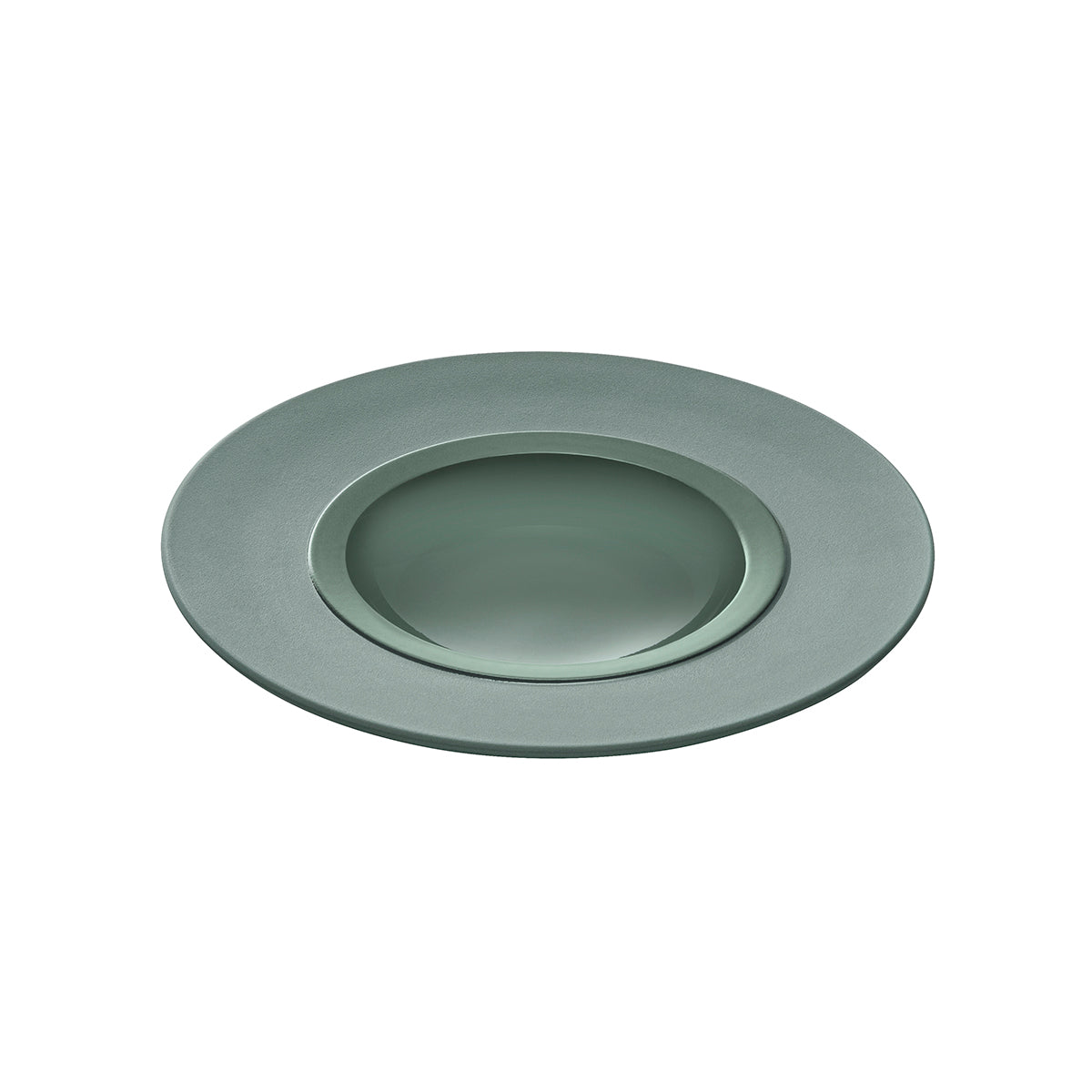 degrenne paris BAHIA ARGILE VERT Assiette gourmet petit bassin 23 cm
