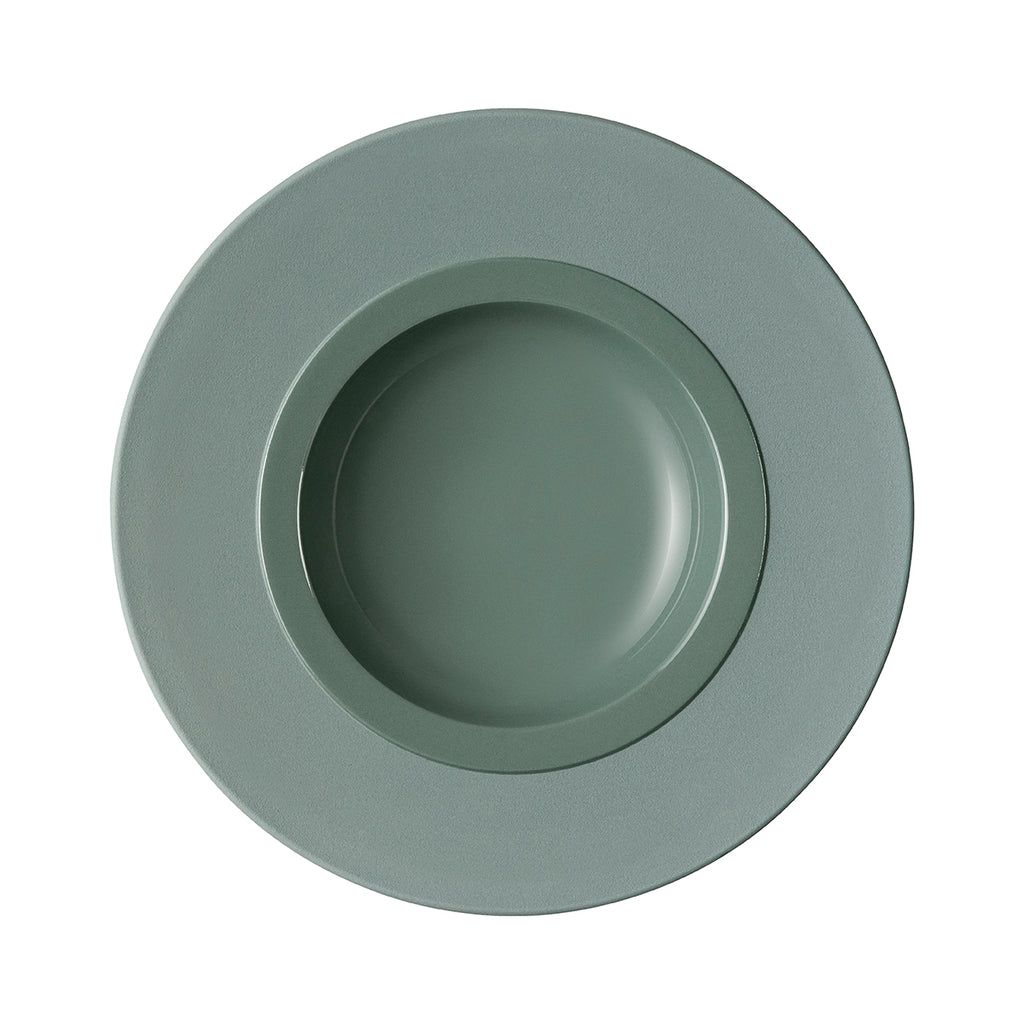 BAHIA GREEN CLAY Large bowl gourmet plate 26 cm