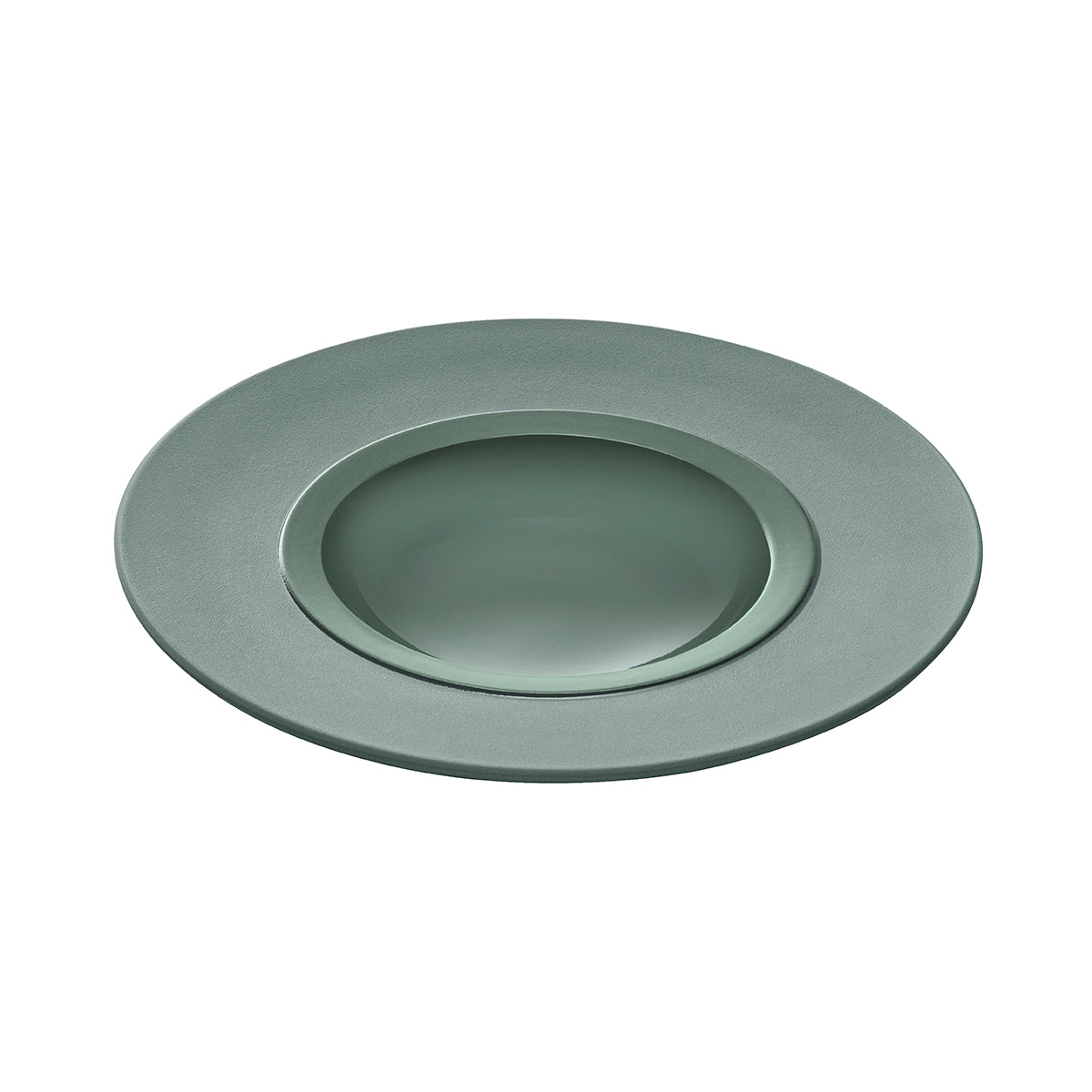 degrenne paris BAHIA ARGILE VERT Assiette gourmet grand bassin 26 cm