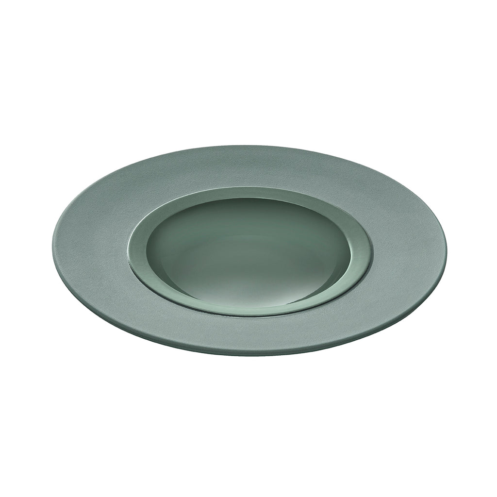 BAHIA GREEN CLAY Large bowl gourmet plate 26 cm