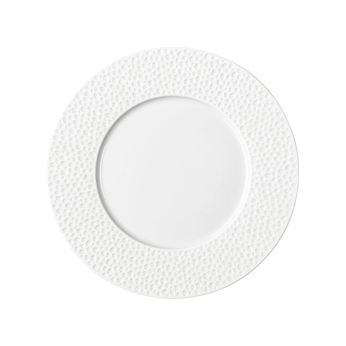 degrenne paris PERLES DE ROSEE BLANCHES Assiette à dessert 24 cm