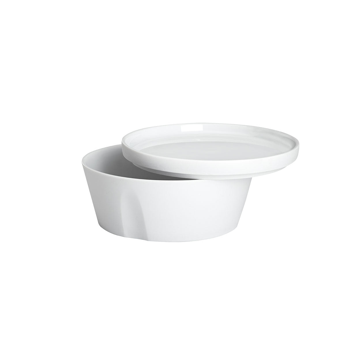 degrenne paris LA VAISSELLE DE L'ECONOME BLANCHE Coffret bol droit et assiette 14 cm