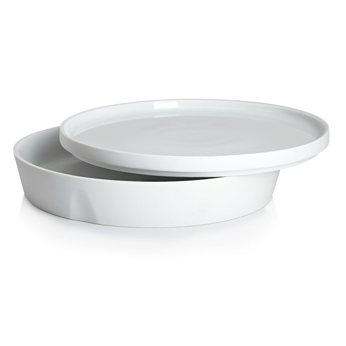 degrenne paris LA VAISSELLE DE L'ECONOME BLANCHE Coffret bol de service et assiette 24 cm