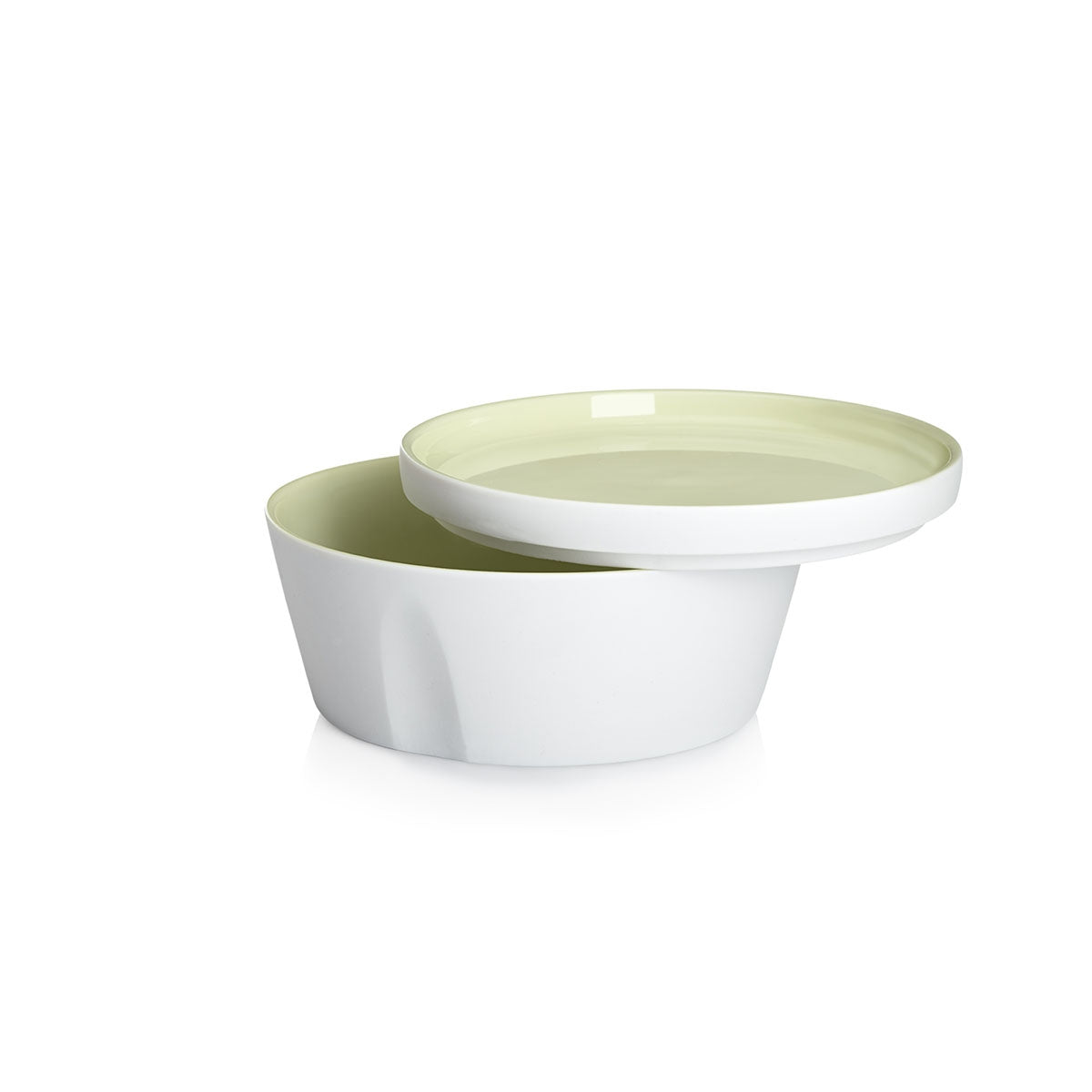 degrenne paris LA VAISSELLE DE L'ECONOME ARTICHAUT VERT Coffret bol droit et assiette 14 cm