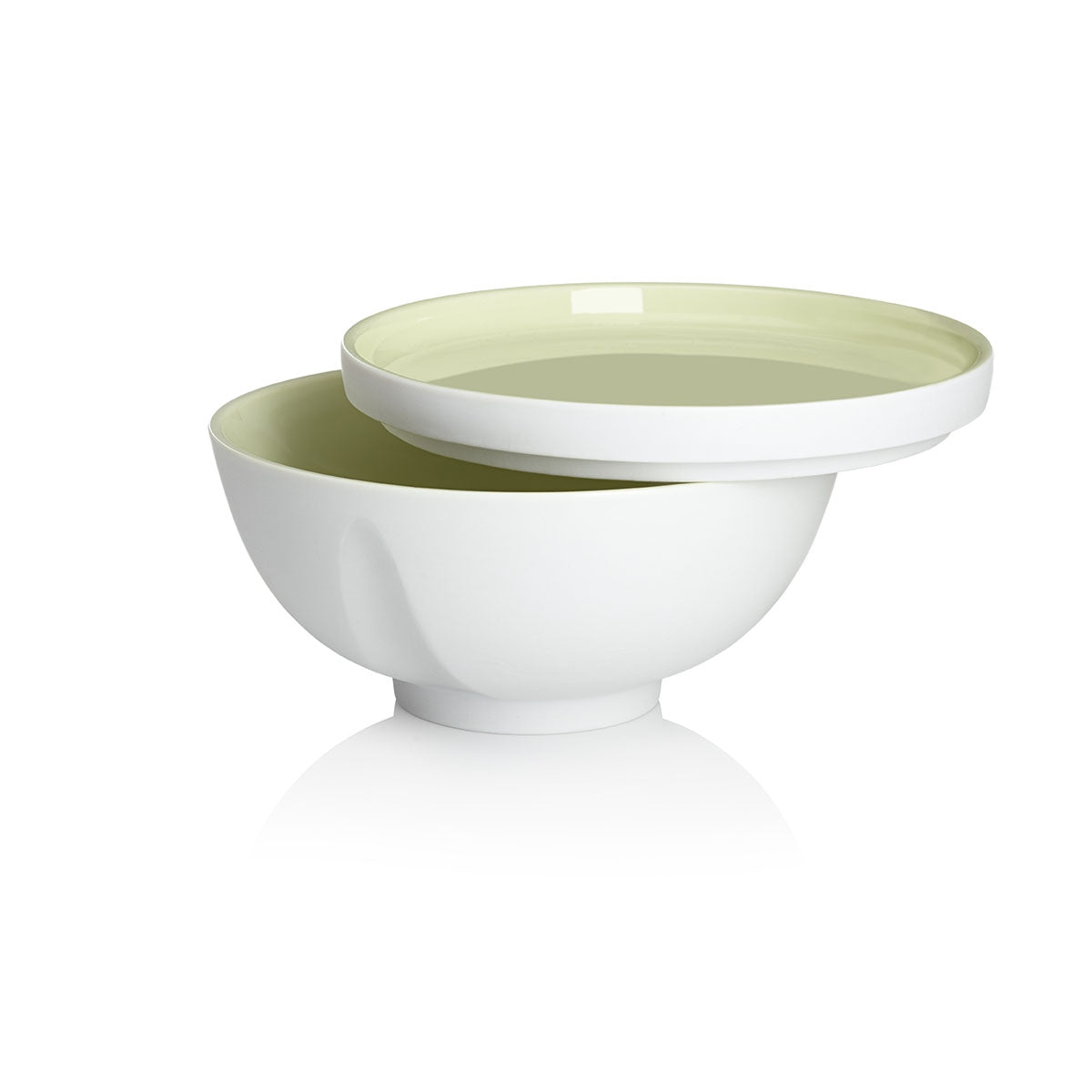 degrenne paris LA VAISSELLE DE L'ECONOME ARTICHAUT VERT Coffret bol coupe et assiette 14 cm