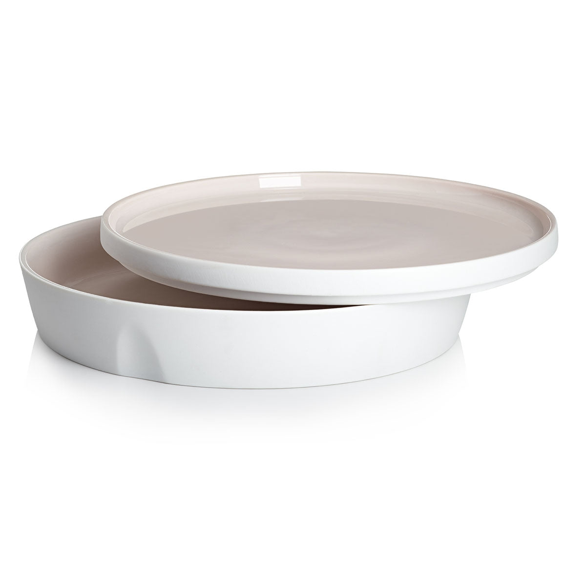 degrenne paris LA VAISSELLE DE L'ECONOME RADIS ROSE Coffret bol de service et assiette 24 cm