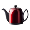 Théière 6 tasses cloche rouge