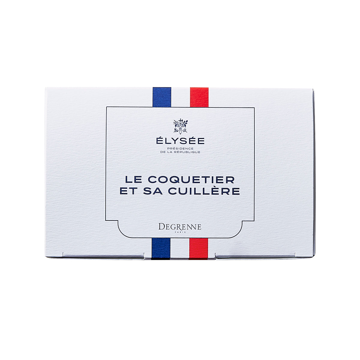 DEGRENNE ELYSEE Coffret coquetier et sa cuillère République française