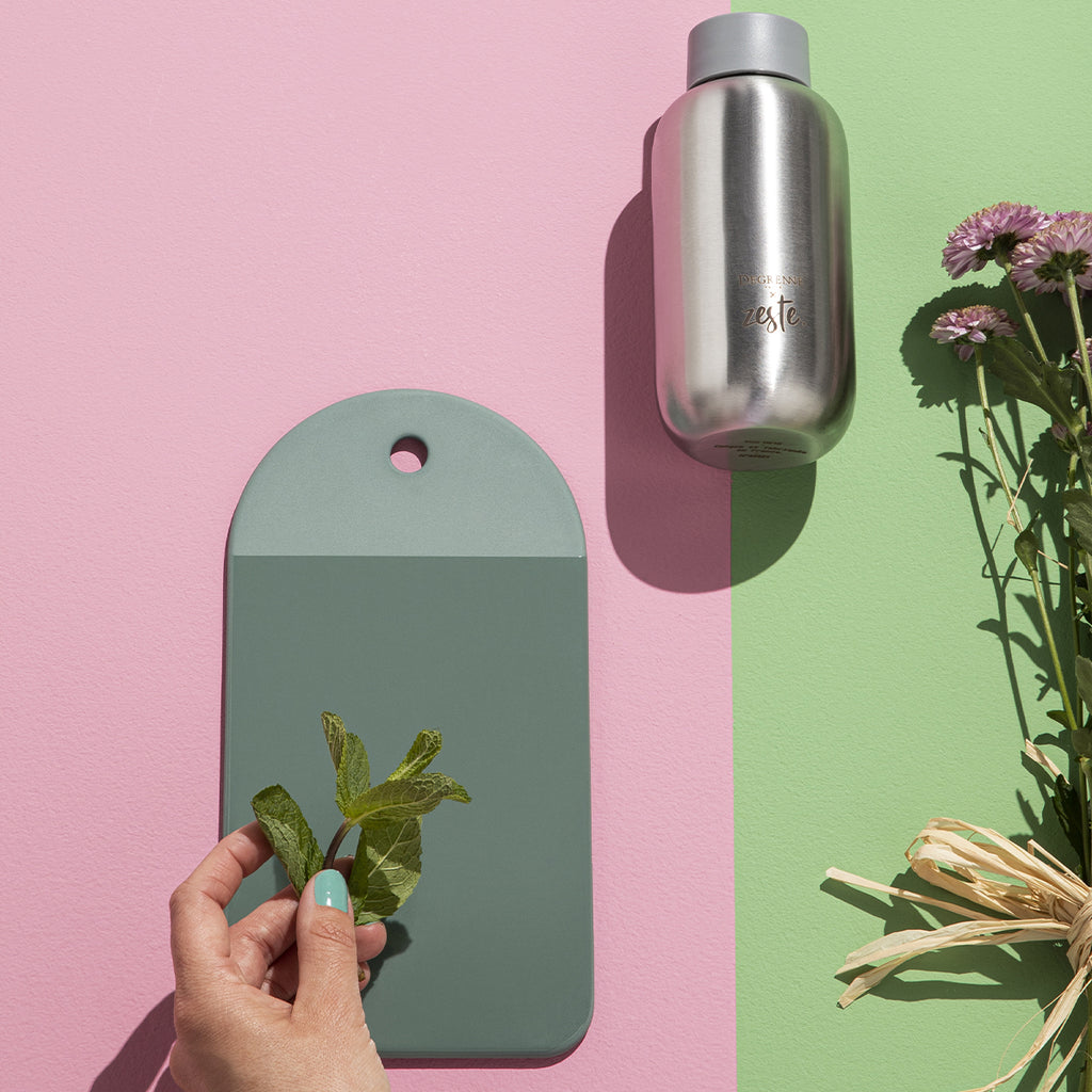 BAHIA ARGILE VERT Planche en grès 25 x 13,5 cm