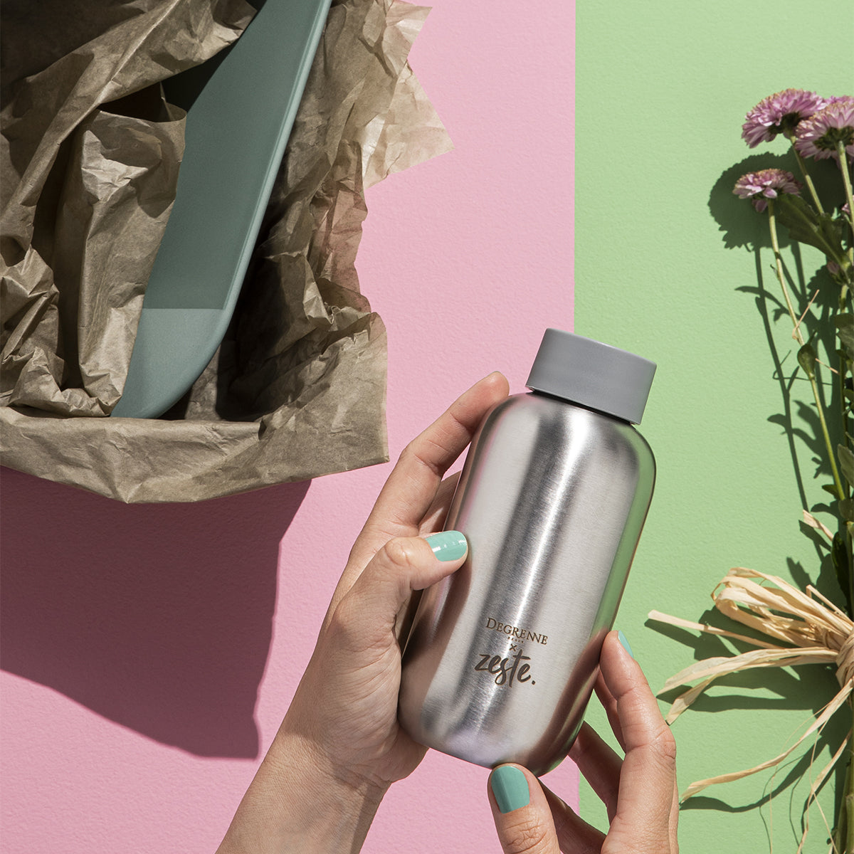 BAHIA ARGILE VERT Planche en grès 25 x 13,5 cm