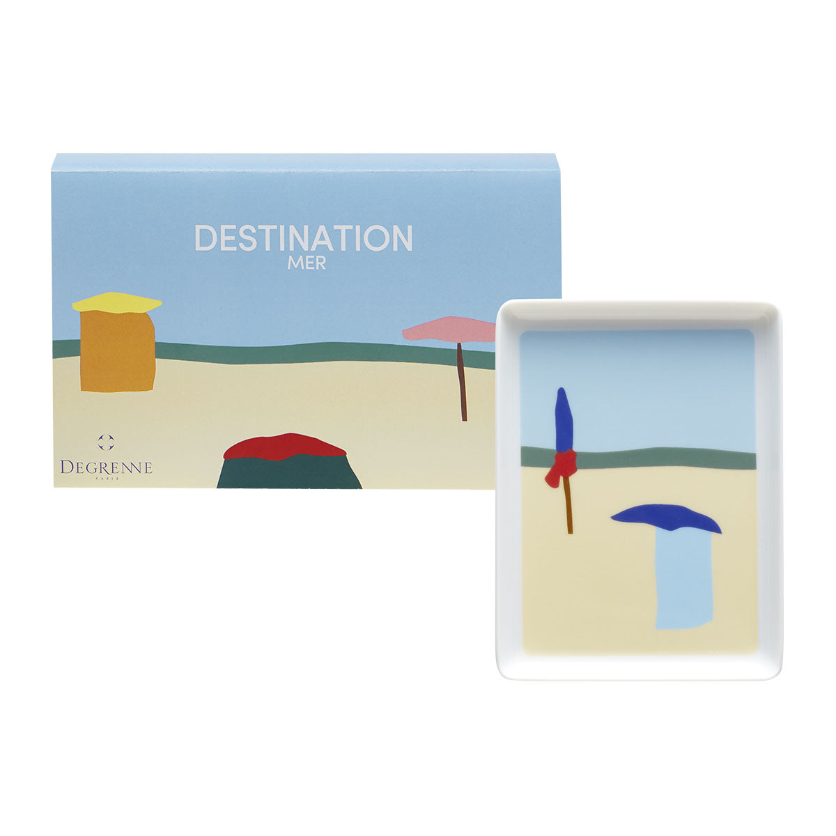 degrenne paris DESTINATION MER Mini plat 16 x 12 cm
