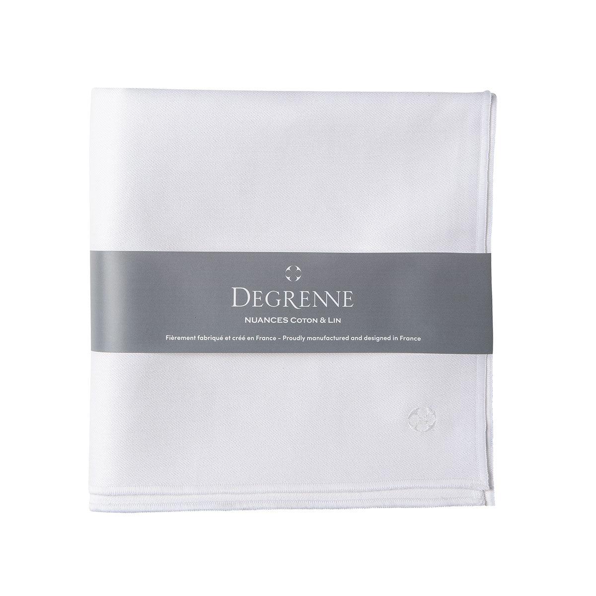 degrenne paris NUANCES COTON & LIN BLANC Nappe carrée 180 x 180 cm